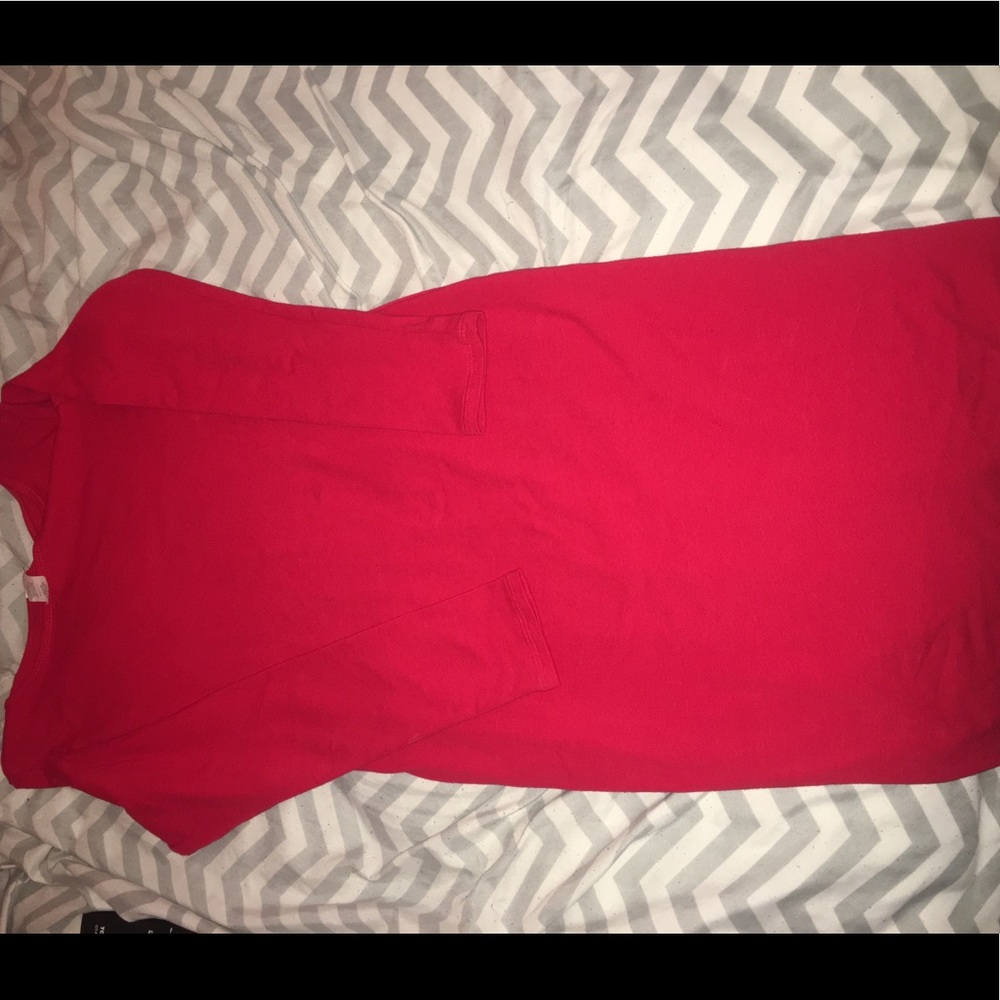 Sexy red body con dress